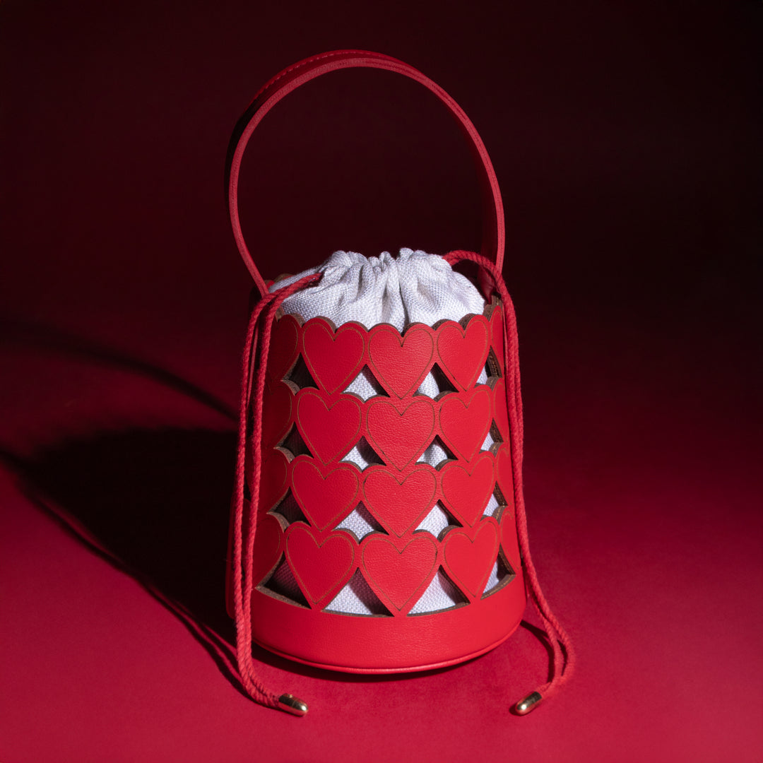 Love Lattice Bucket Bag - Suave Bags