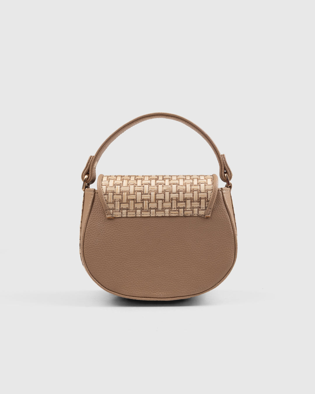 The Solara Satchel – Bamboo Cane & Vegan Leather Handbag (Tan Natural) - Suave Bags TAN