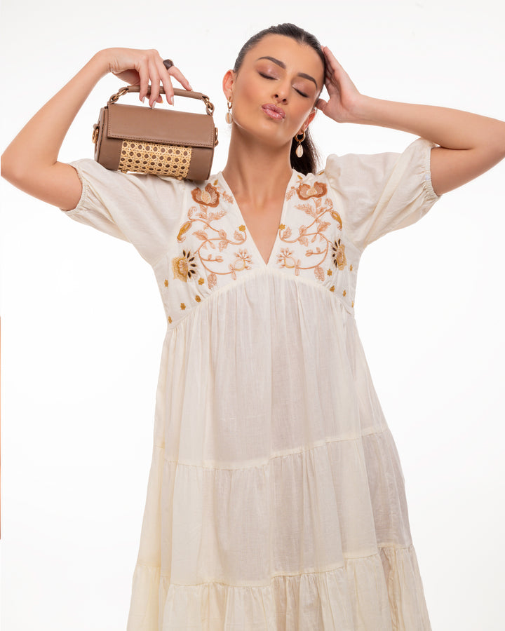 Meadow Roller Clutch - Suave Bags Tan