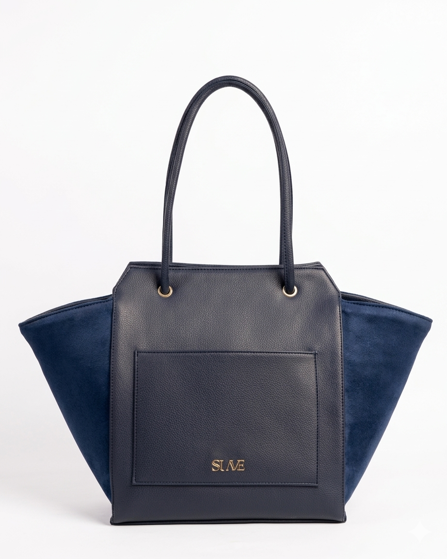 The Solene Tote Bag - Navy