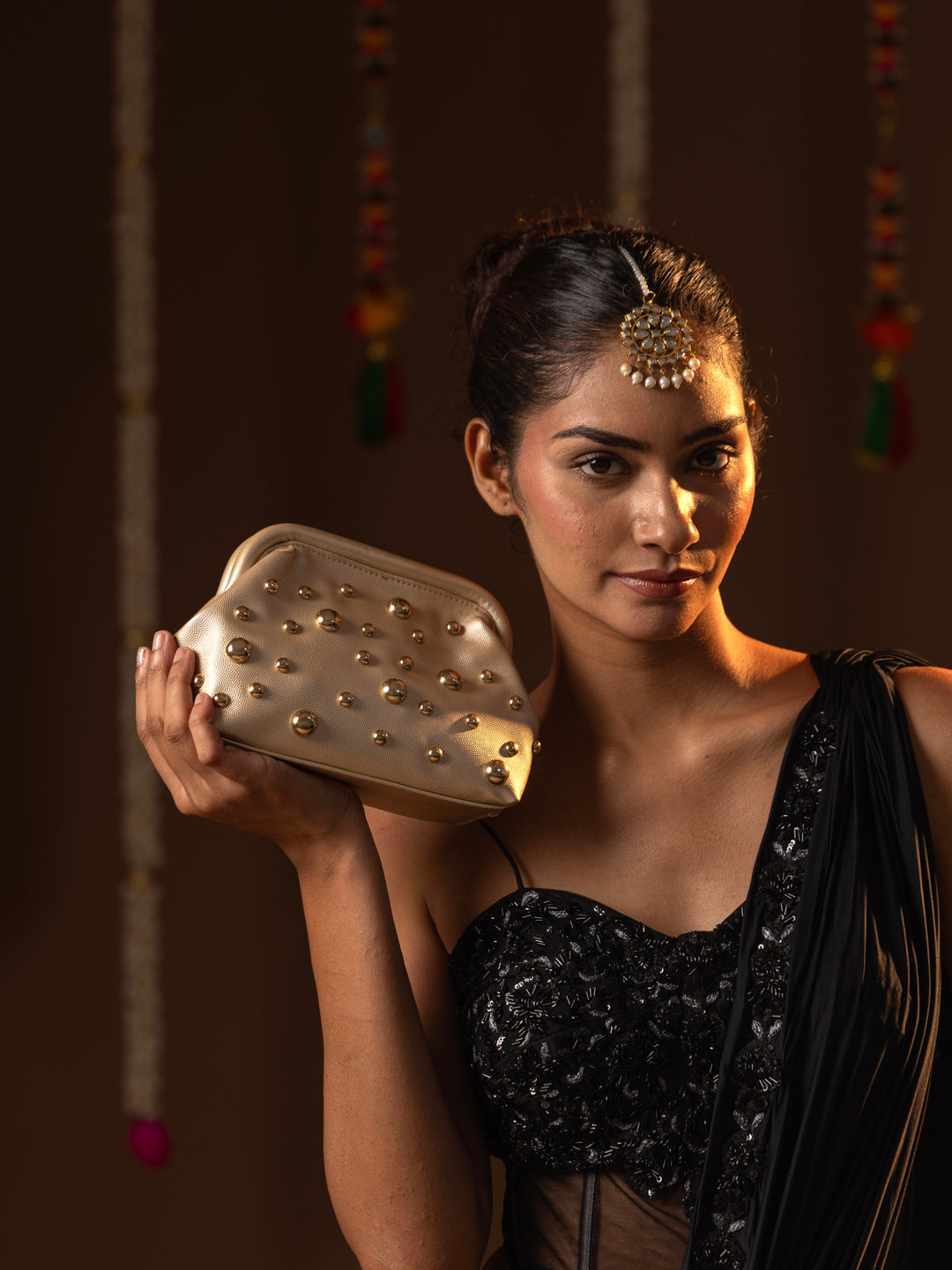 Gold Stardust Batua Clutch