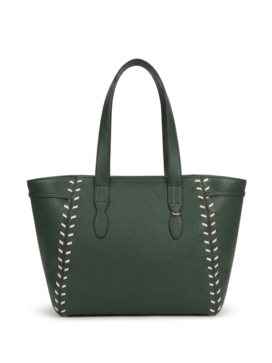 The Sienna Stitch Tote - Olive