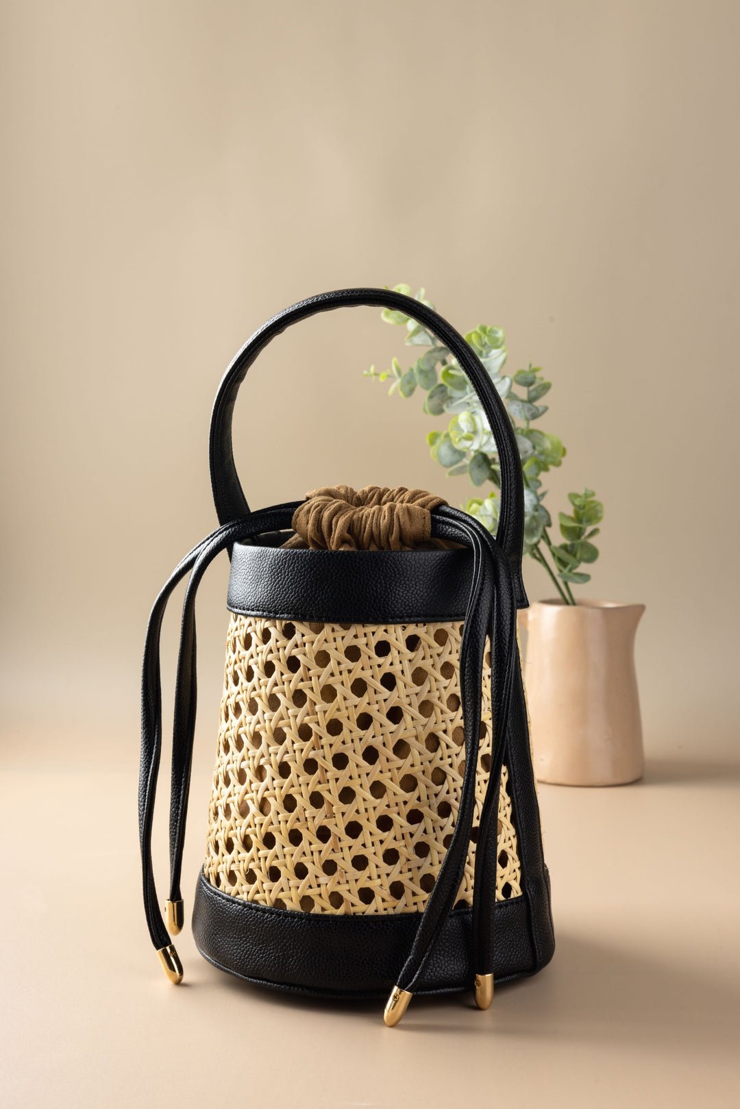 Black Meadow Bucket Bag