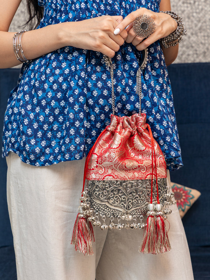 Red Brocade Bliss Bag