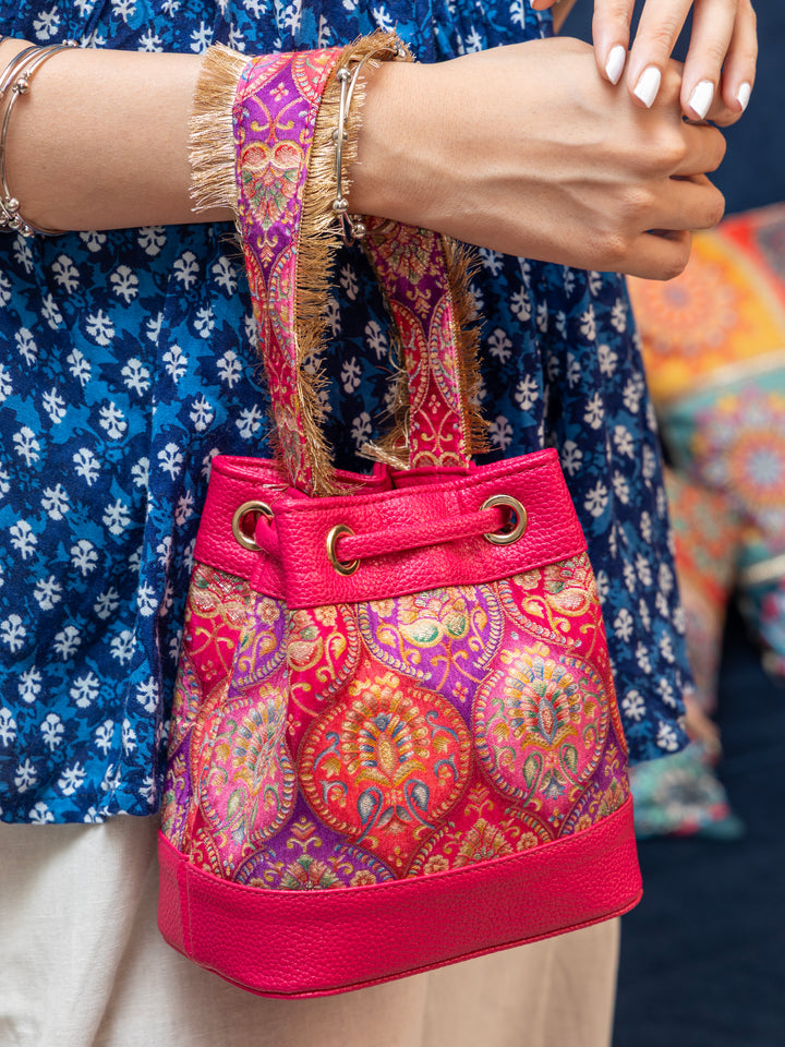 Rani Pink Meher Bucket Bag
