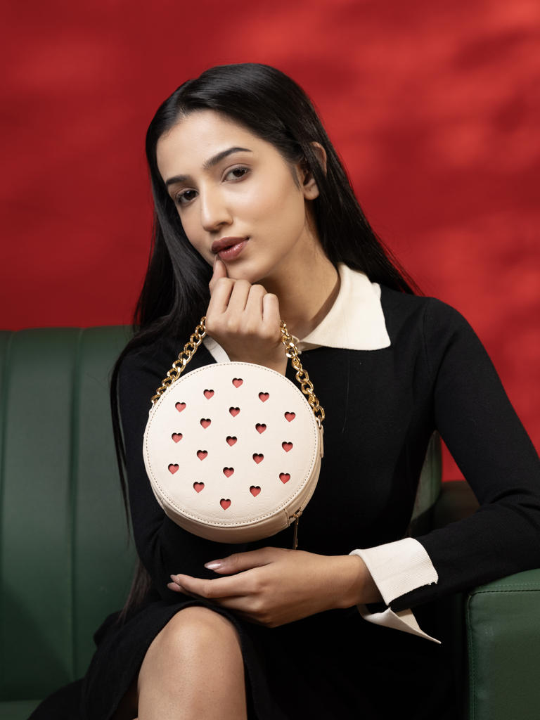 Off white Love Pop Circle Sling Bag