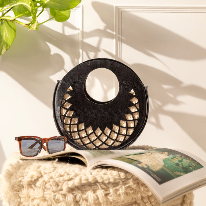 Black Aurora Circle Bag