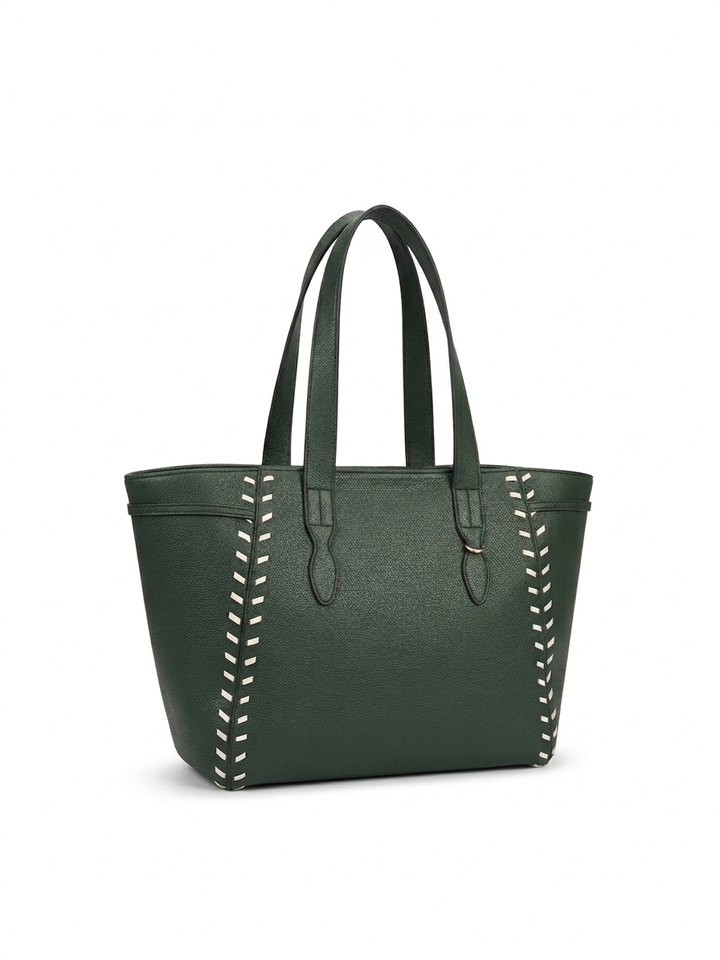 The Sienna Stitch Tote - TAN