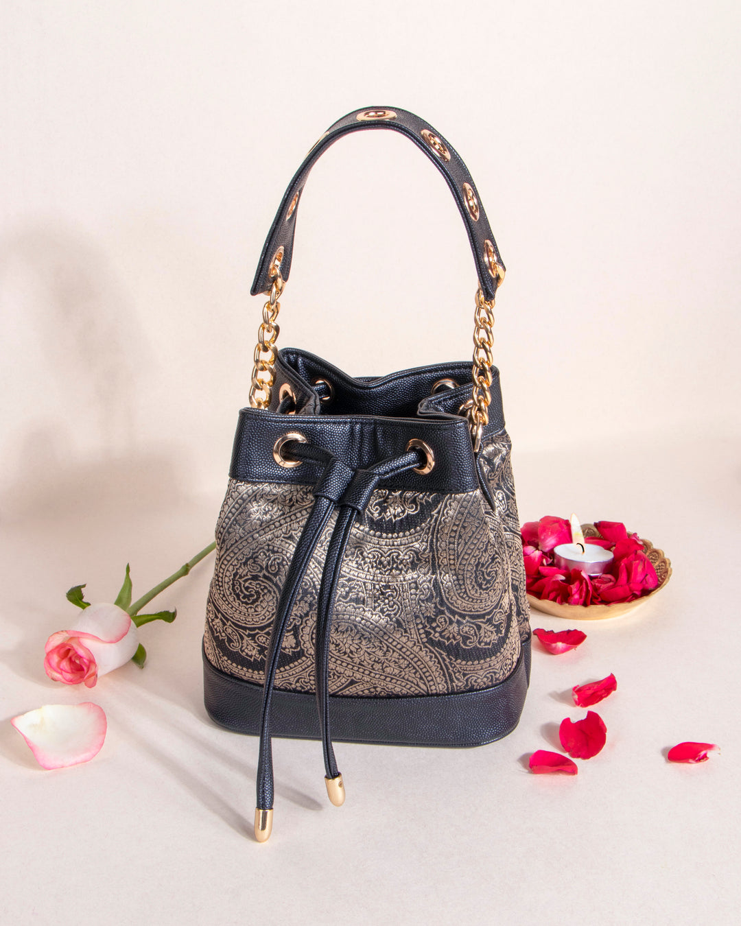 Black Meher Bucket Bag