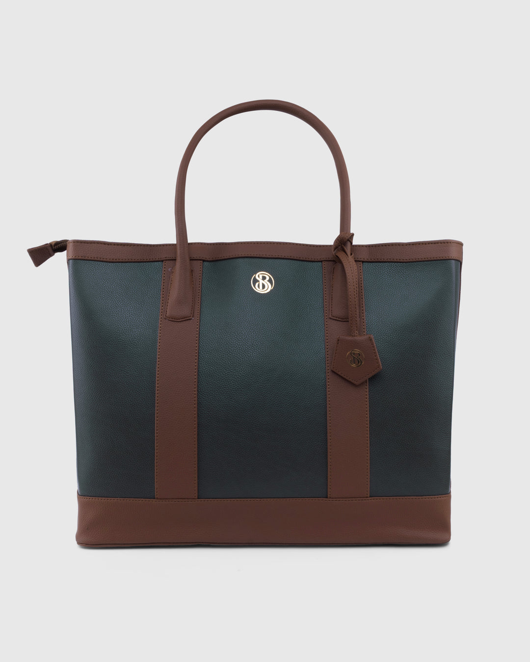 The Cambridge Classic Tote-Olive / tan Combo - Suave Bags  
