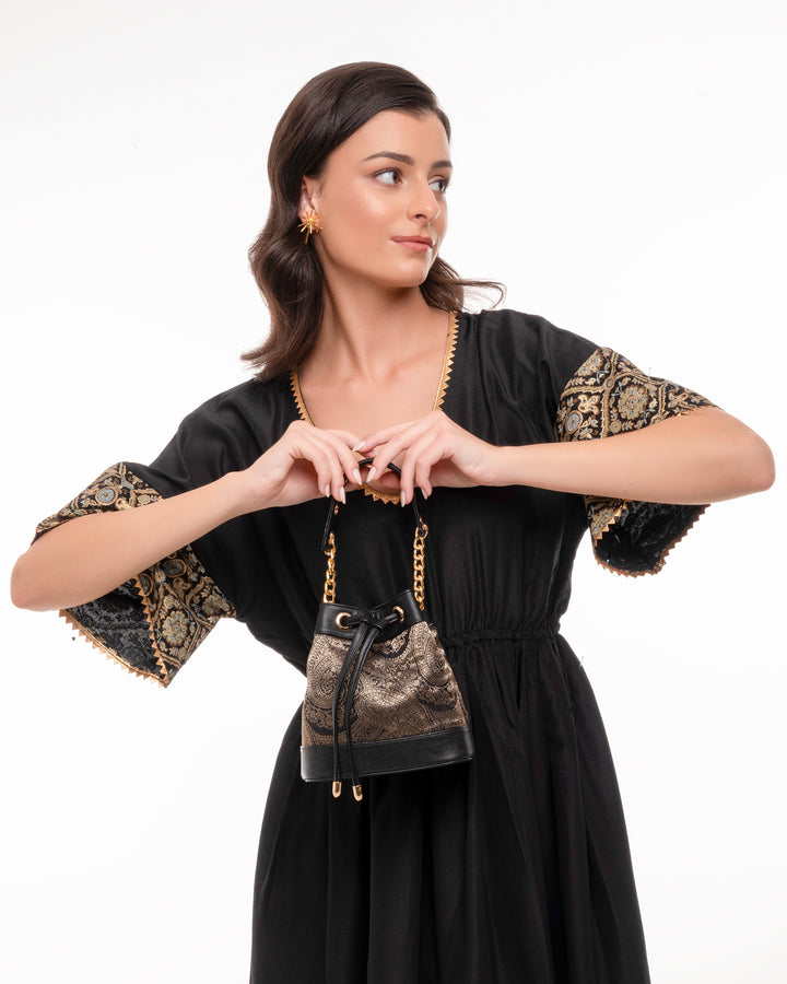 Black Meher Bucket Bag