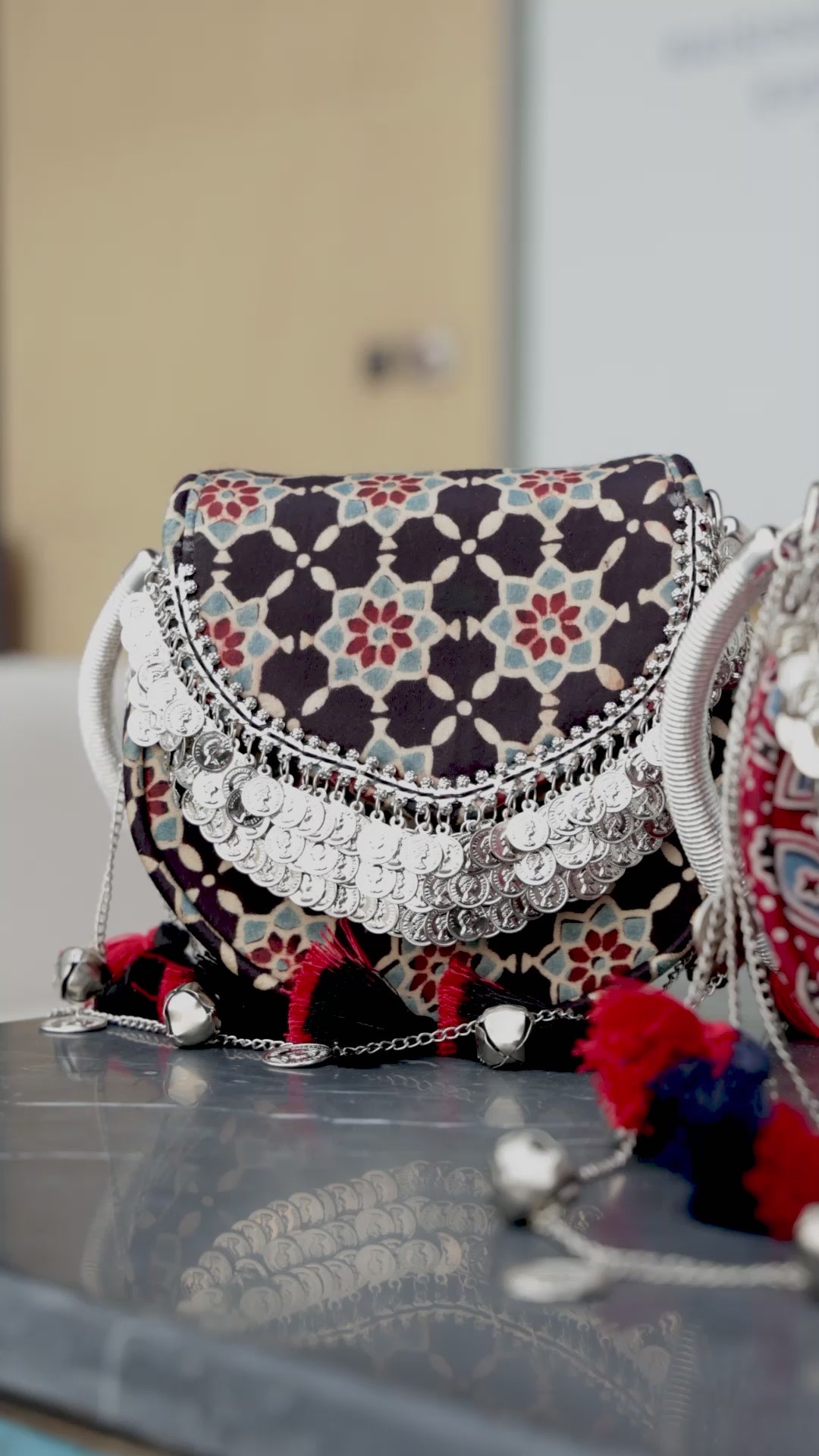 Jhoomar Ajrakh Handbag